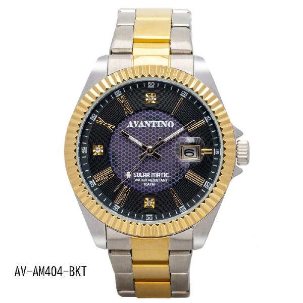 クレファー ソーラー AVANTINO 腕時計 SOLARMATIC AV-AM404-BKT　日本...