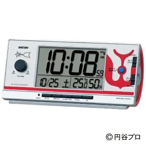 セイコー ウルトラマン デジタル目覚まし時計  銀色メタリック CQ165S｜mokubakagu