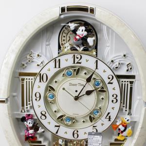 ホワイトマーブル柄 Fw580w からくり時計 取り寄せ品 セイコー Fw580w 木馬家具 Seiko ミッキー ディズニータイム Seiko からくり時計