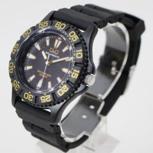 メール便 送料無料　シチズン CITIZEN Q&amp;Q ソーラー電源 10気圧防水 スポーツ ブラック H042-003 メンズ