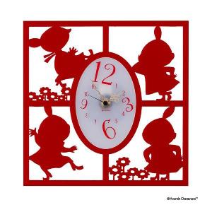 新品　ムーミン リトルミイ陶器 掛時計 置時計 兼用 ZC968MT33 リズム時計 ムーミン/リトルミイ 掛け時計 置時計 兼用 ザッカレラ時計