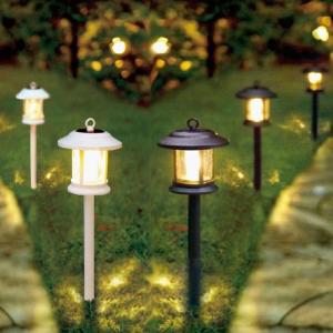 4WAY LED ソーラー ガーデンライト ブラ...の商品画像