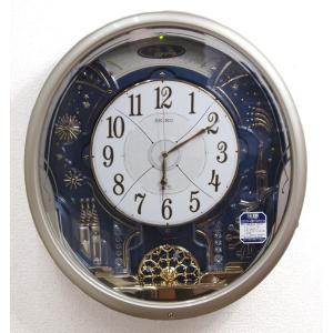 SEIKO セイコー からくり時計 電波掛け時計 40曲 薄金パール