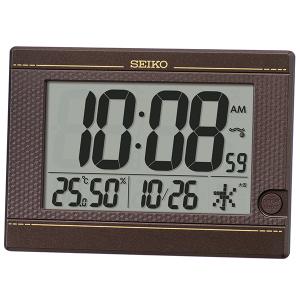 SEIKO セイコー 電波置時計 木枠 回転飾り付き 濃茶木地塗装 SEIKO セイコー 電波置時計 木枠 回転飾り付き 濃茶木地塗装