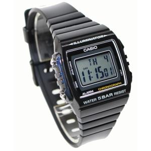 カシオ スタンダードデジタルウォッチ W-215H-1AJF 黒  メンズ