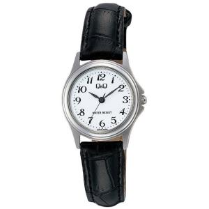 シチズン Q&amp;Q ステンレスケース 合皮ベルト ホワイト W379-304 レディース 腕時計