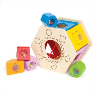 シェイク＆マッチシェイプソーター 積み木 型はめ 木のおもちゃ 1歳 2歳 3歳 知育玩具