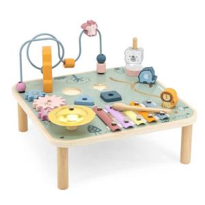 知育玩具 1歳半 2歳 木のおもちゃ 出産祝い 誕生日 プレゼント アクティビティテーブル｜mokuguru