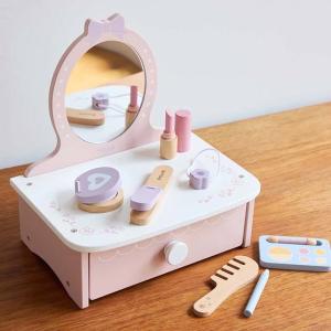 ドレッサー＆メイクセット 木製 おもちゃ (対象年齢3歳から