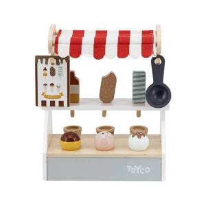 アイスクリーム屋さん おもちゃ おままごとセット 木製 お店屋さん ごっこ遊び 木のおもちゃ アイスクリームショップ｜mokuguru