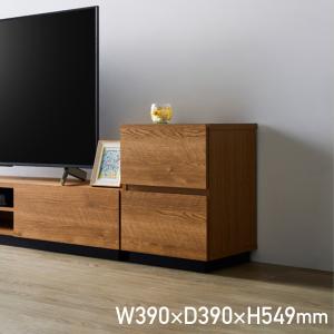 テレビ横 収納 収納棚 棚 ラック キャビネット チェスト 木目 ツートン