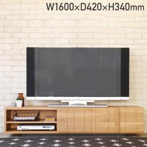 配送無料 サモア 160 テレビボード W1600 D420 H340 サモアシリーズ テレビ台 TVボード モニター台 収納家具 木製家具 扉付き収納 ナチュラル GT-SM160TB｜mokukagu