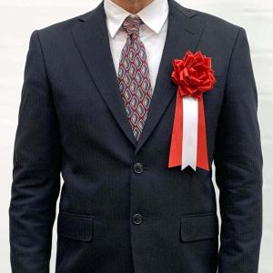 式典用リボン胸章(記章/徽章) 中リボンバラ ...の詳細画像1