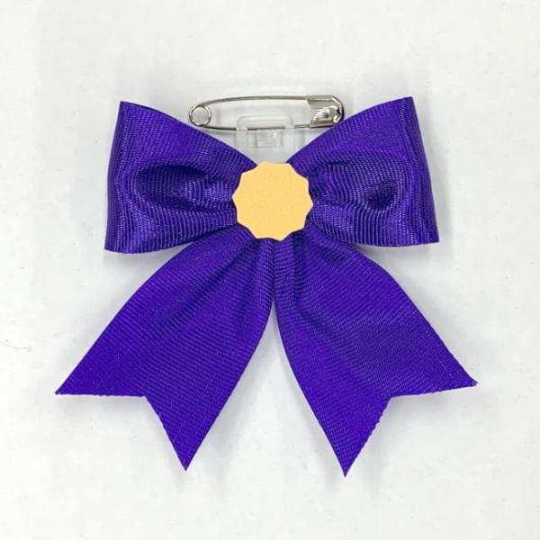 式典用リボン胸章（記章/徽章） アケボノ 紫色 [メール便対応]（在庫限りセール品）
