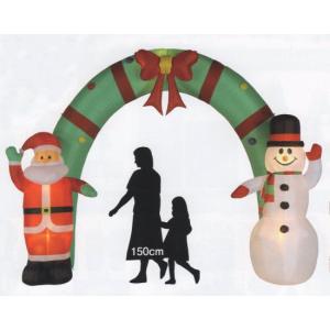 クリスマス エアーディスプレイアーチ サンタ&スノーマン ① 商業施設 店舗 Amazon | aeso クリスマス エアーディスプレイアーチ エアブローアーチ