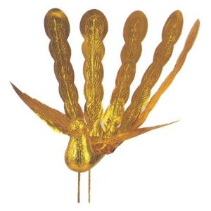 金属製鳳凰（上）神輿用大鳥 総手作り お神輿の装飾に