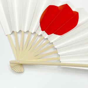日の丸扇子 27cm 11本骨 [メール便対応]の詳細画像1
