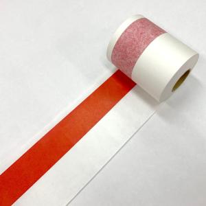 柱巻き用 紙製紅白テープ 8cmX42m [在庫処分品]