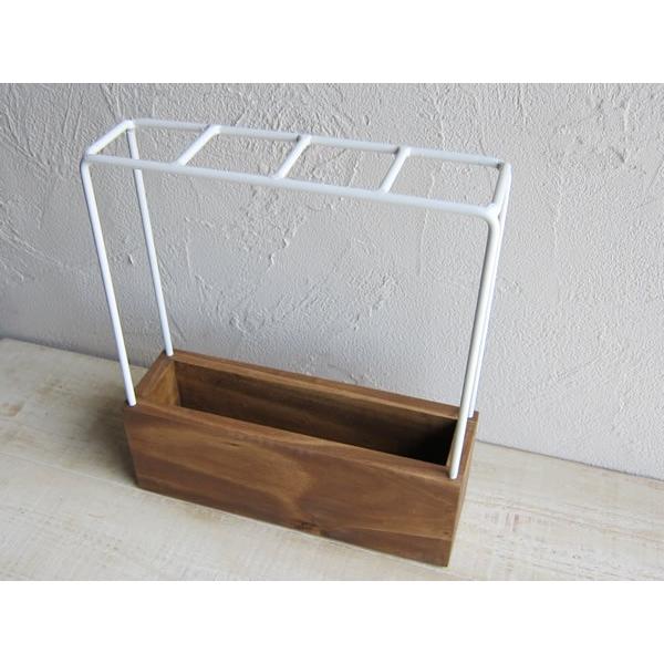 プリュイ 傘立て B ホワイト