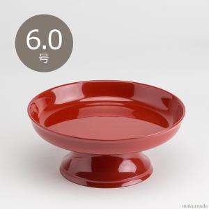 仏具 丸供物台 朱色 4寸(供物皿 御供台 丸形 仏壇用 国産品 お菓子