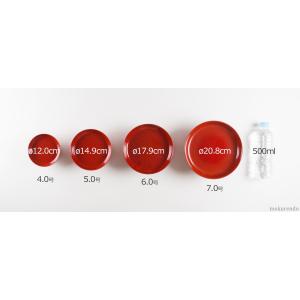 【在庫限り】仏具 丸供物台 朱色 7寸(供物皿...の詳細画像3
