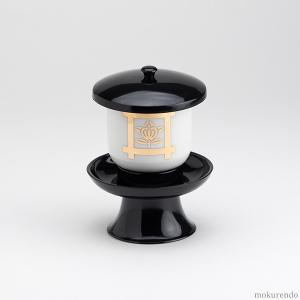 仏具 茶湯器(小) PC茶台・湯呑セット 井桁橘（日蓮宗紋） : 仏具