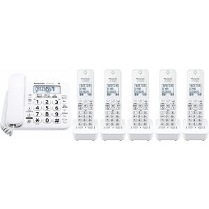 Panasonic パナソニック 電話機 VE-GD27DL-W 親機+子機5台 Panasonic パナソニック 電話機 VE-GD27DL-W 親機+子機5台