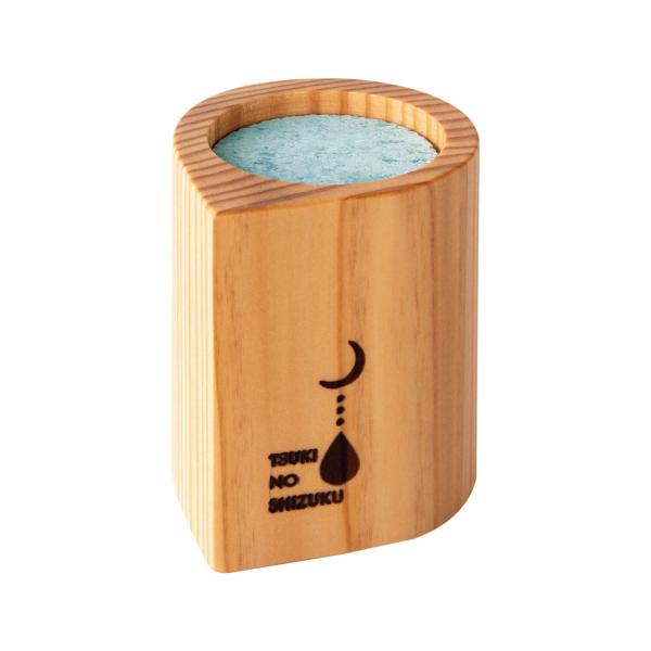 十和田石と秋田杉のアロマディフューザー 雫型 秋田杉 木製 アロマポッド ウッドディフーザー アロマ...