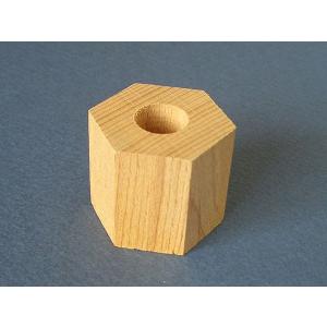 ☆基本ブロック　Ｕ４４　六角柱／穴付き