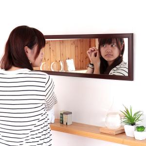 不二貿易（Fuji Boeki） 壁掛けミラー 90cm×27cm 全身 鏡 かがみ