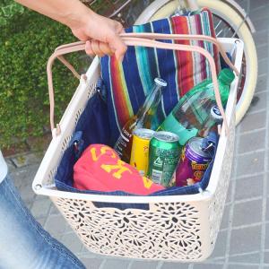 レジかご 買い物カゴ エコバッグ バスケット ランドリーバスケット 洗濯カゴ 収納バスケット 収納雑貨 かわいい おしゃれ カラフル マハロ