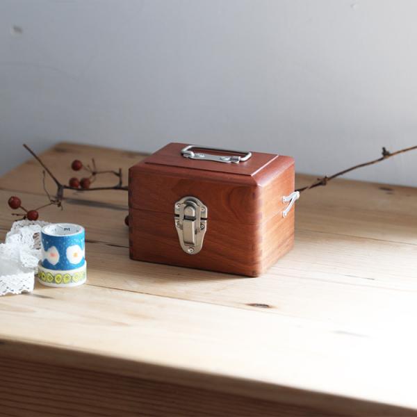収納ボックス 収納 アンティーク ふた付 木箱 木製 手提げ 倉敷意匠 小物入れ はんこケース 卓上...