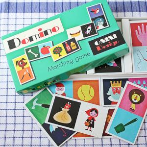 ドミノゲーム Domino OMM-design カードゲーム Ingela Arrhenius かわいい 雑貨 おしゃれ POP｜mollif