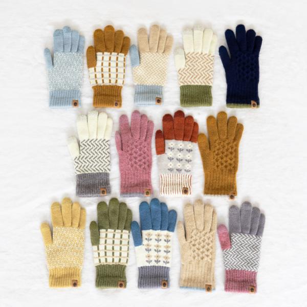 スマホ用手袋 日本製 スマホ手袋 スマホ対応  防寒着 ニット 男女兼用 メンズ レディース 北欧 ...