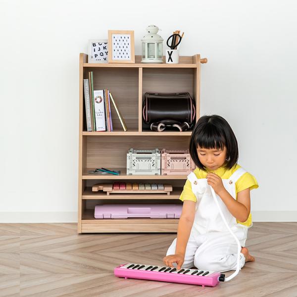 ランドセルラック ミニ 収納 キャスター付き フック付き 子供部屋 リビング おしゃれ キッズ家具 ...