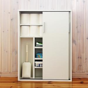 トイレラック 幅60cm 完成品 トイレ収納 トイレ 収納 スリム 引き戸 おしゃれ ラック 収納棚 シンプル 新生活 備品 掃除用具 トイレットペーパー 北欧