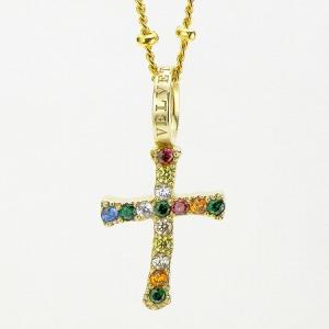 【VELVET LOUNGE】【ヴェルヴェットラウンジ】VLP091G STRUCTURE CROSS PENDANT【ペンダント】【クロスモチーフ】｜molotovcocktail7010