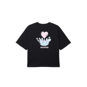 MILKFED. ミルクフェド 103241011002 WATER CROWN S/S TEE MILKFED. Tシャツ BLACK 正規通販｜