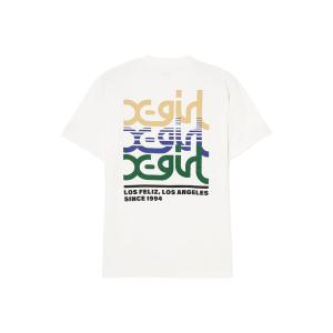 X-girl エックスガール 105241011014 TRIPLE MILLS LOGO S/S TEE X-girl Tシャツ WHITE 正