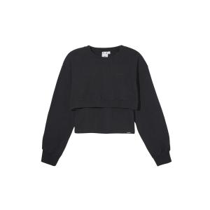 X-girl（エックスガール） フェイクファーロゴ コンパクトスウェット