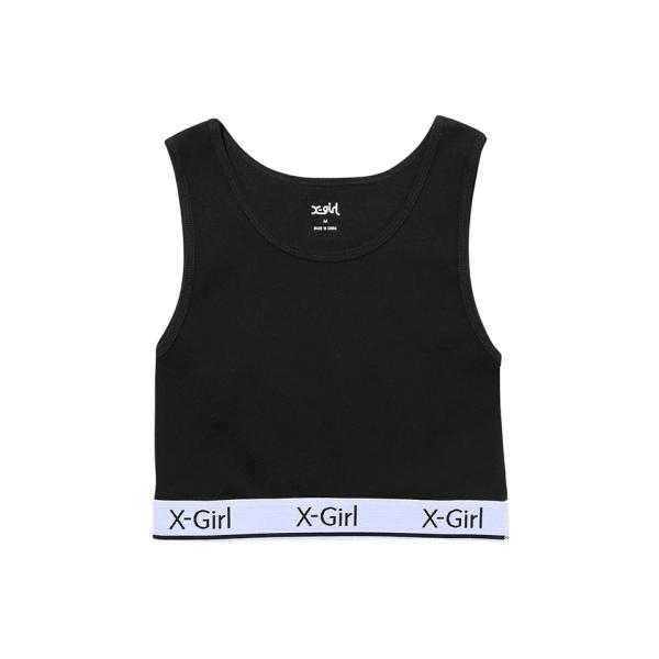 X-girl エックスガール 105242013024 LOGO AND STRIPE TANK T...