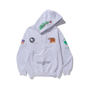 XLARGE エクストララージ 101241012014 TIGER EMBROIDERY HOOD...