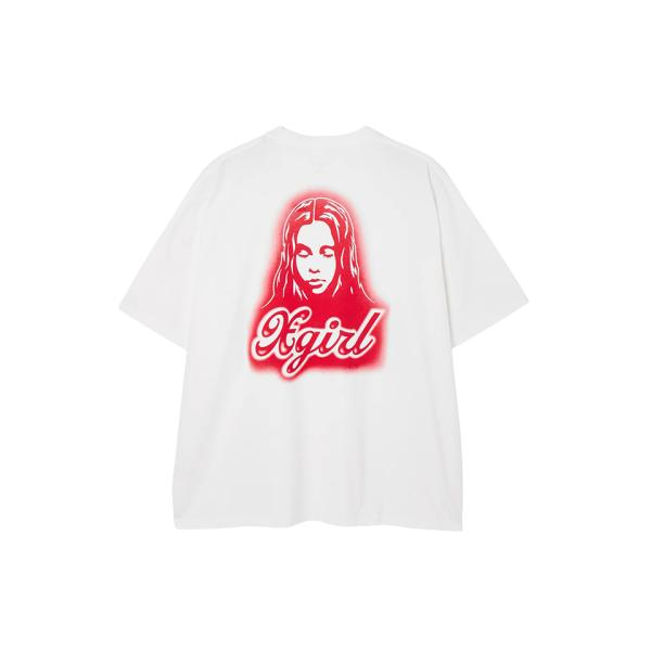 X-girl エックスガール 105262041011 SPRAY FACE S/S BIG TEE...