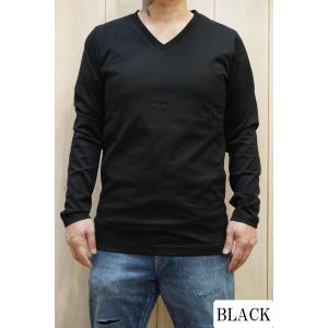 junhashimoto ジュンハシモト 1100000027 101SERIBU V L/S 101セリブVネックロングスリーブTシャツ BLACK 正規通販 メンズ｜molotovcocktail7010