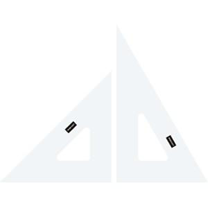 ウチダ 三角定規 18cmx2mm 面取り 目盛無