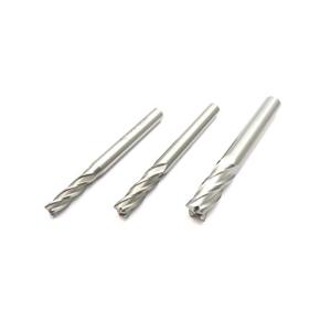 エンドミル ４枚刃 ハイス鋼 HSS 5mm 6mm 8mm 便利な３本セット（切削可能材料