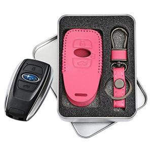 レヴォーグ レガシィ B4 インプレッサ 高級 レザー スマートキー ケース キー カバー スタイリッシュ 汚れ 滑り 傷 防止 スバ