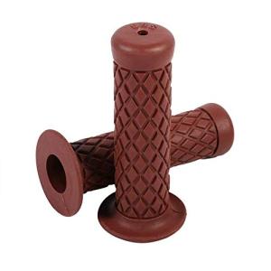 HANSWD 22mm バイク ゴム製 ハンドル グリップ 左右 2本 セット 耐腐食 耐低温