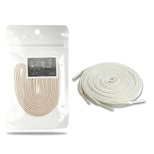 コットン100% スニーカー シューレース 靴ひも 細め幅でスタイリッシュに akiico 田中亜希子さんコラボ レディース 生成り(