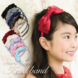 リボンカチューシャ カチューシャ サテン リボン 女の子